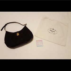 Prada Tessuto Vitello Shoulder Bag